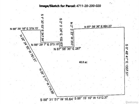 0000 Crooked Lake Rd. Genoa Township MI 48843