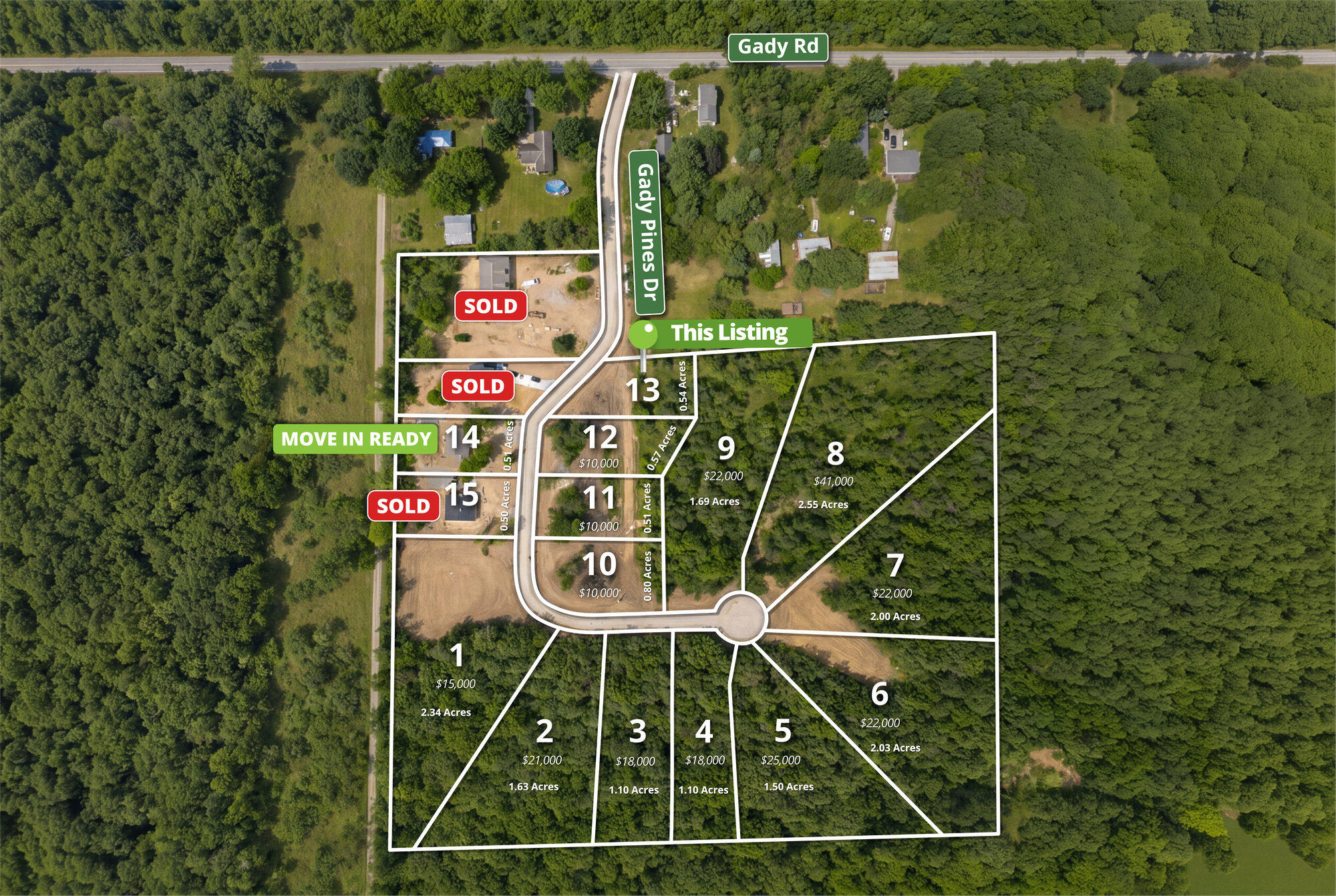 13 Gady Pines Drive