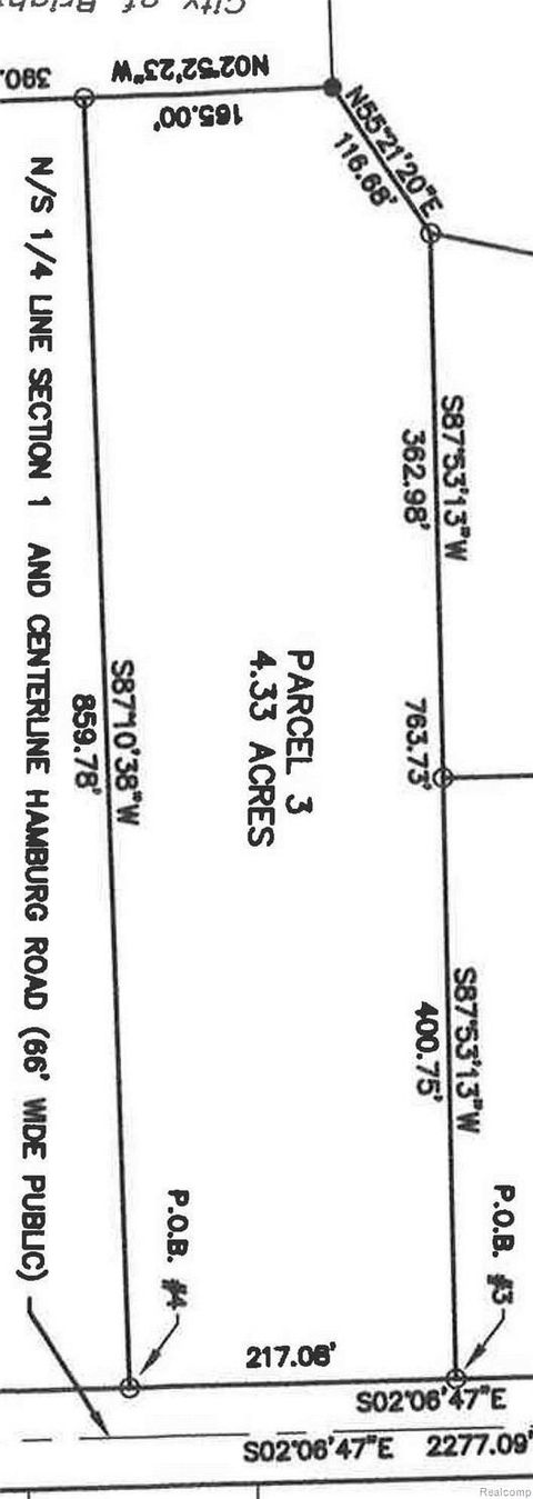 Parcel 03 Hamburg Road Hamburg Township MI 48116