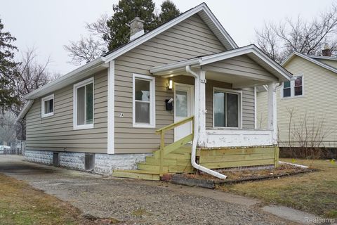 74 W BERNHARD Avenue Hazel Park City MI 48030