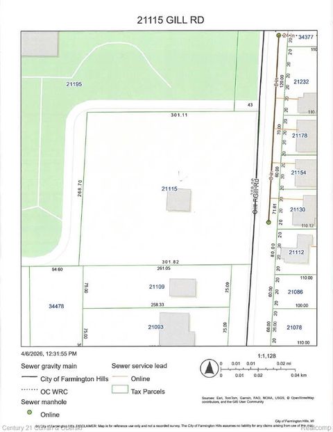 21115 Gill Road Farmington Hills City MI 48335