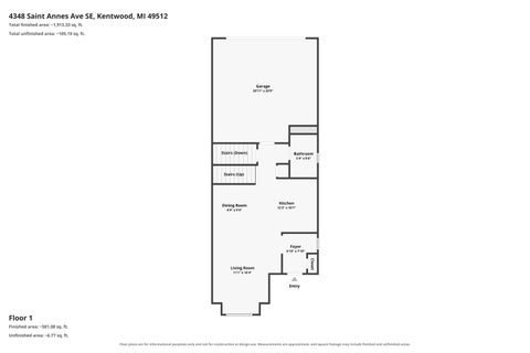 Tiny photo for 4348 St Annes Avenue SE #21, Kentwood City, MI 49512 (MLS # 65026055815)