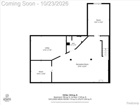 Tiny photo for 4906 Fairmont Court, Sterling Heights City, MI 48310 (MLS # 20261085030)