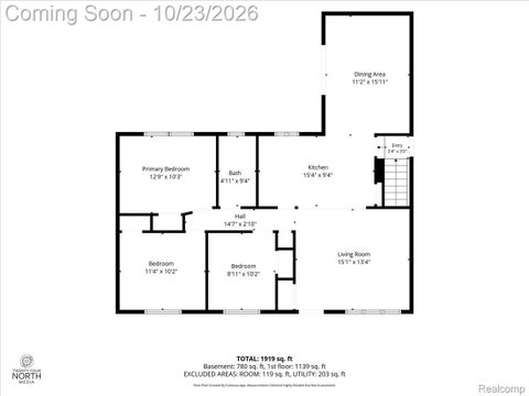 Tiny photo for 4906 Fairmont Court, Sterling Heights City, MI 48310 (MLS # 20261085030)