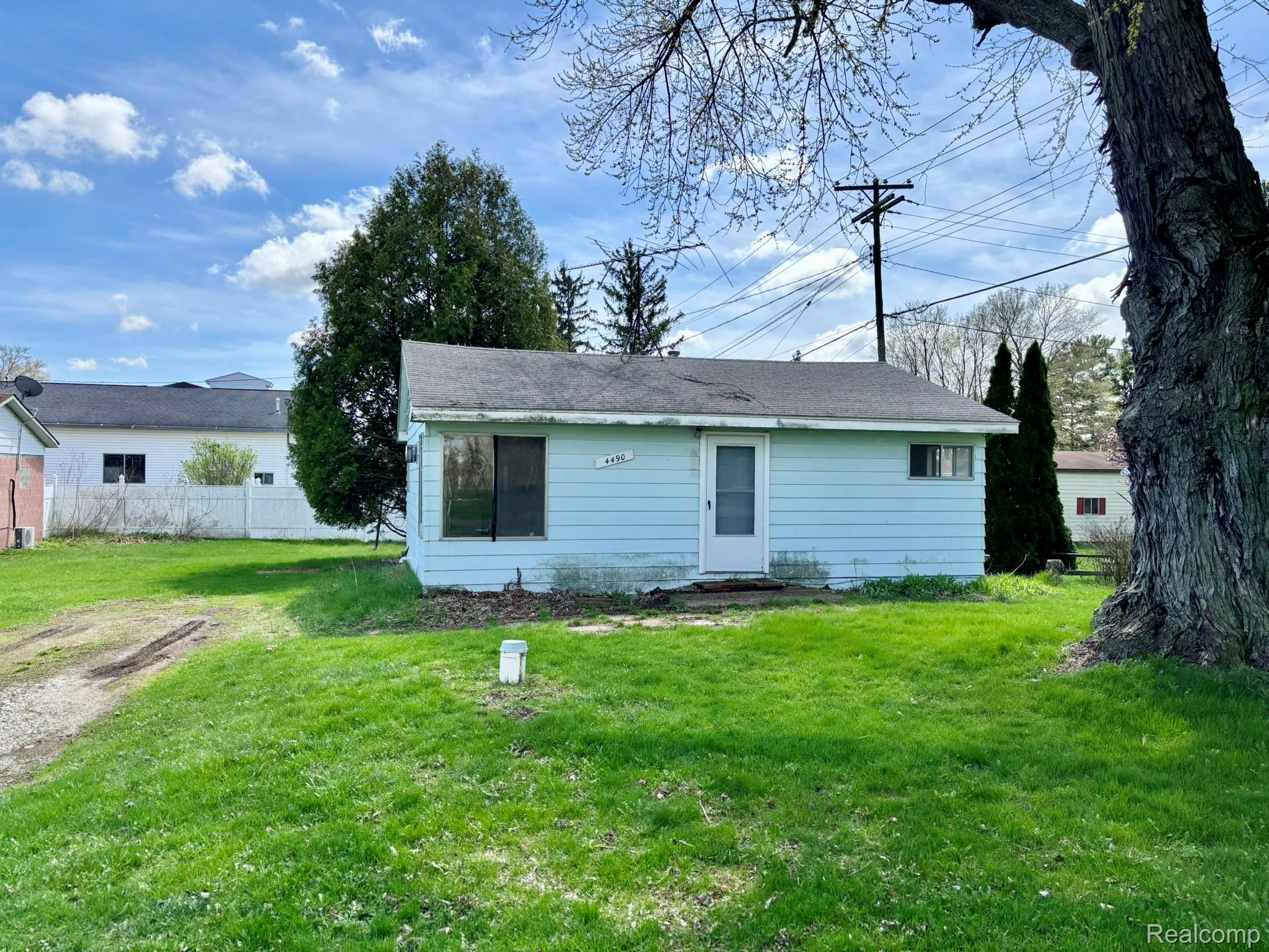 Rear view of property