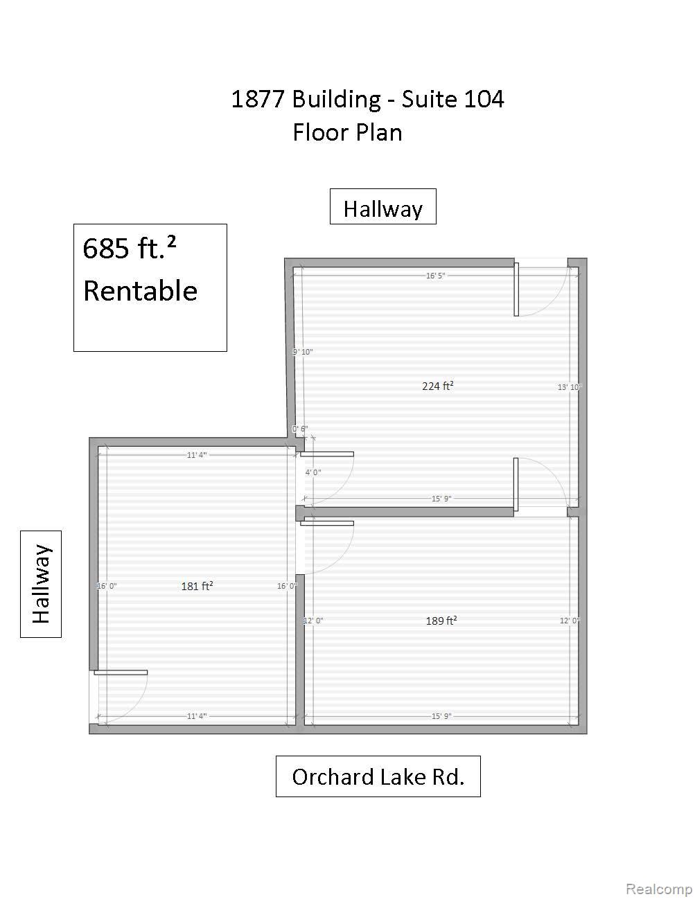 1877 Orchard Lake Road 101