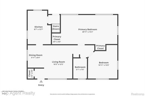 Tiny photo for 520 Linda Vista Drive, Pontiac City, MI 48342 (MLS # 20261021763)