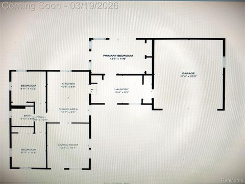 Tiny photo for 14576 Bainbridge Street, Livonia City, MI 48154 (MLS # 20261017000)