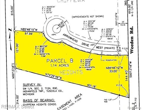 0 Weeden Road Indianfields Township MI 48723