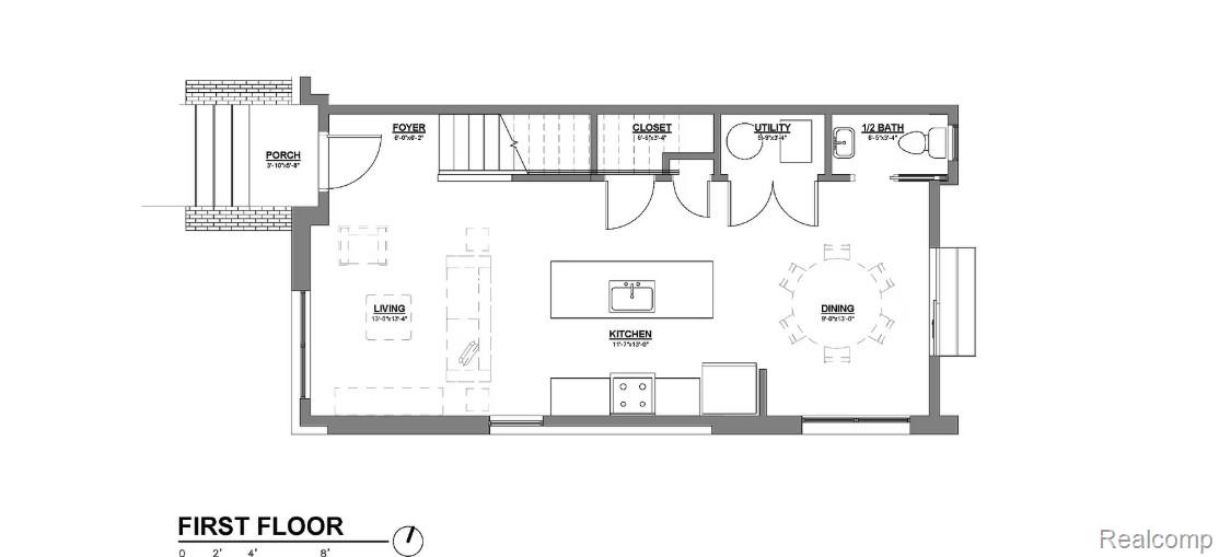 Detroit City, Michigan 48206, United States, 2 Bedrooms Bedrooms, ,3 BathroomsBathrooms,Residential,Active,232722