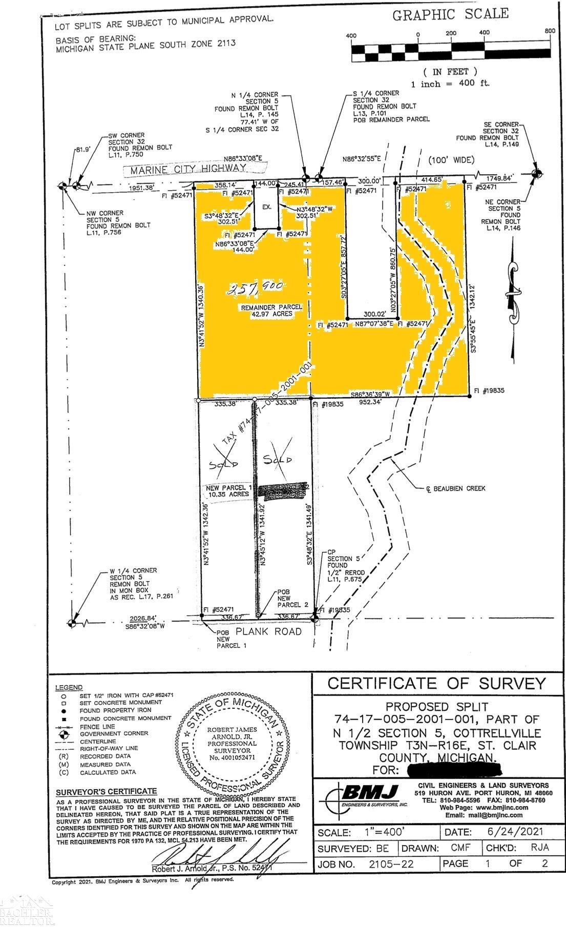 Vacant Marine City Highway