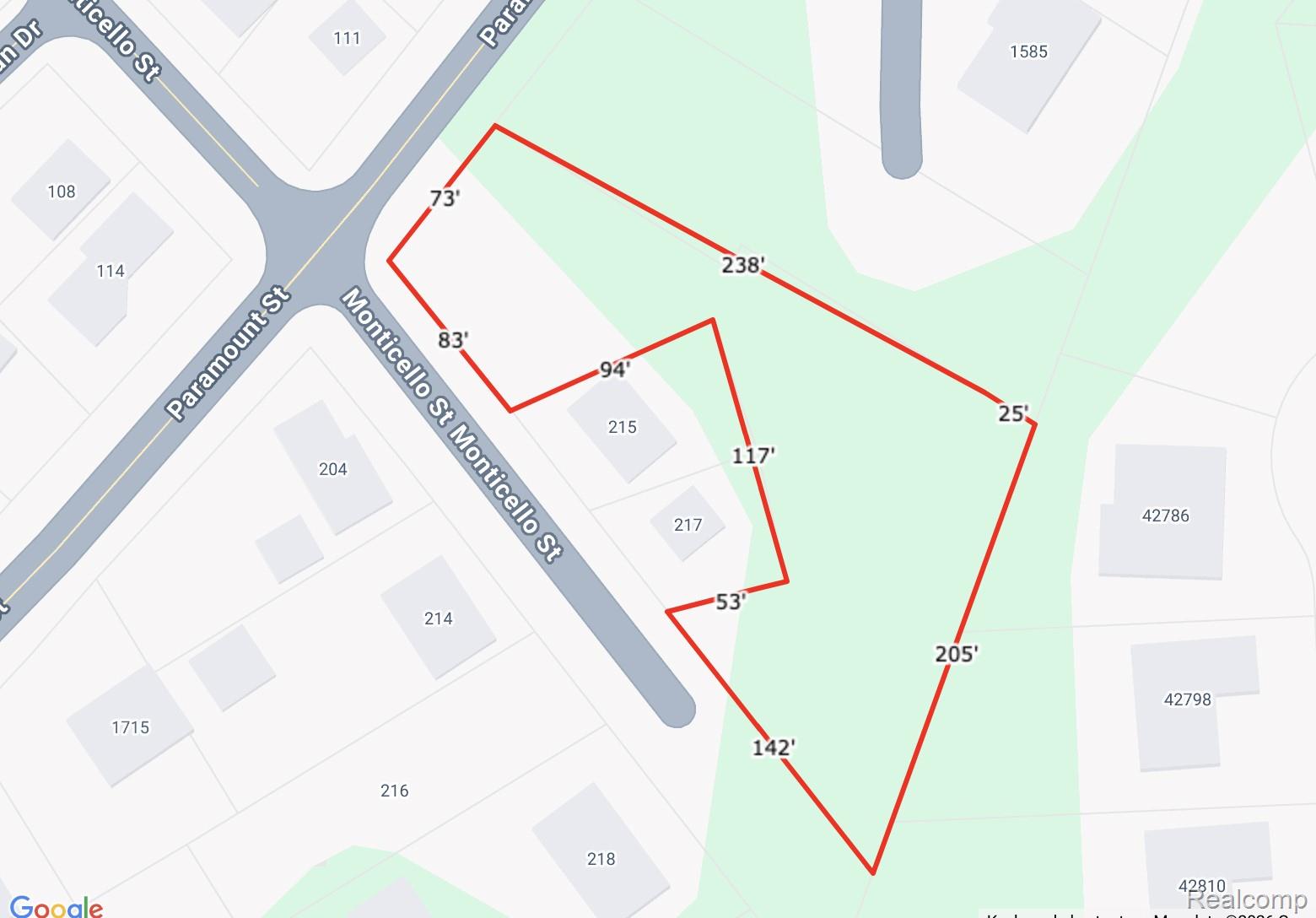 0000 Paramount 50-22-02-379-019 Street