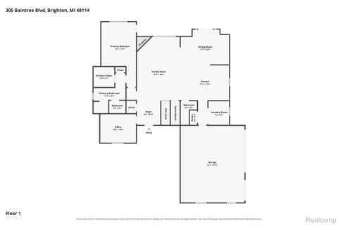 Tiny photo for 305 Baintree Boulevard, Brighton Township, MI 48114 (MLS # 20261069379)