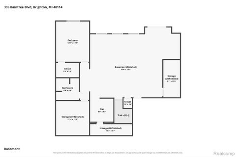 Tiny photo for 305 Baintree Boulevard, Brighton Township, MI 48114 (MLS # 20261069379)