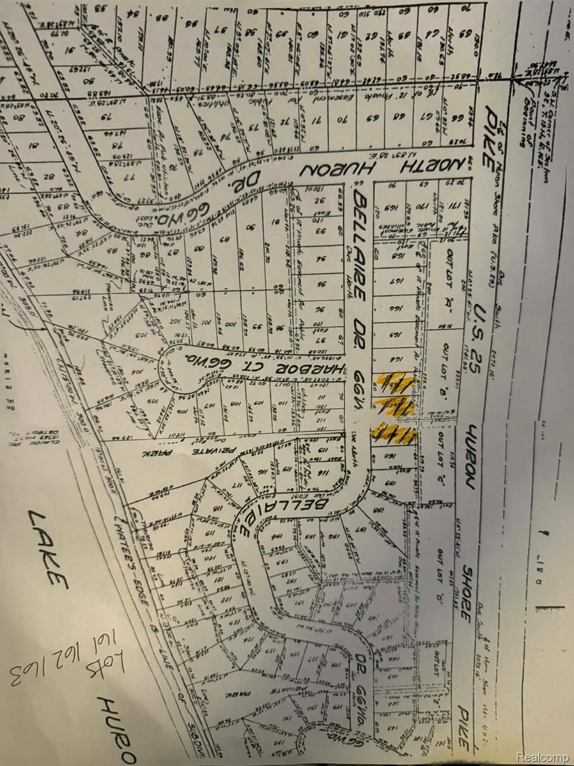 lots 161 162 163 Bellaire Drive