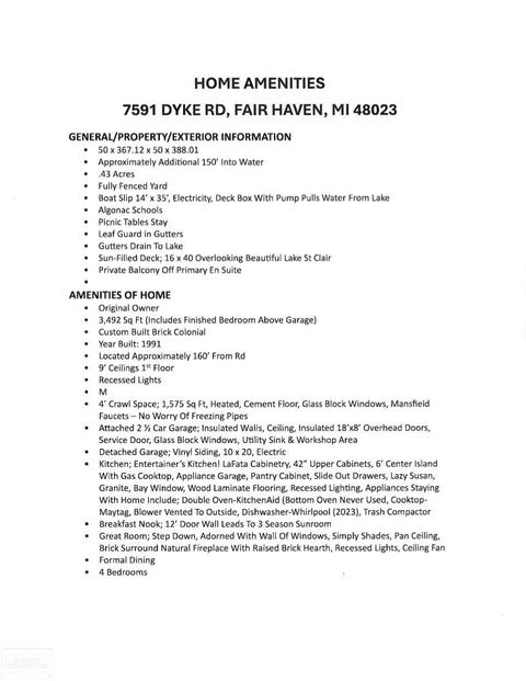 Tiny photo for 7591 Dyke Road, Ira Township, MI 48023 (MLS # 58050201465)