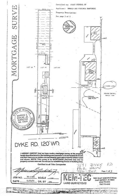 Tiny photo for 7591 Dyke Road, Ira Township, MI 48023 (MLS # 58050201465)