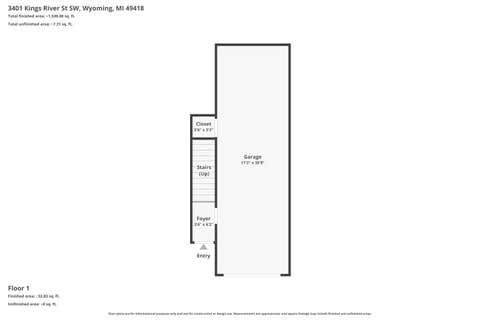 Tiny photo for 3401 Kings River Street SW, Wyoming City, MI 49418 (MLS # 65026028820)