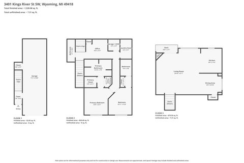 Tiny photo for 3401 Kings River Street SW, Wyoming City, MI 49418 (MLS # 65026028820)