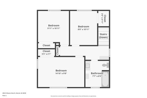 Tiny photo for 4052 W Buena Vista Street, Detroit City, MI 48238 (MLS # 81026009277)