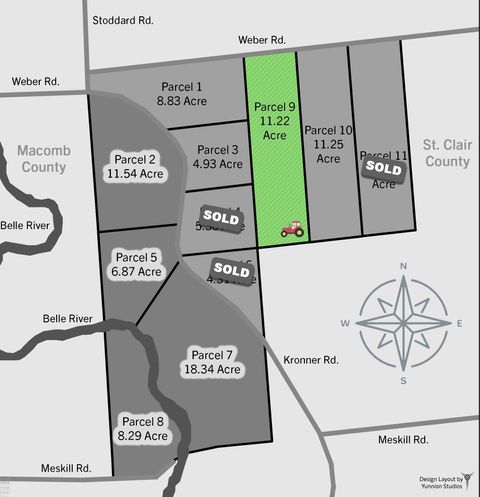 00 Weber Rd, 4001 - 080, parcel 9 Road Columbus Township MI 48063