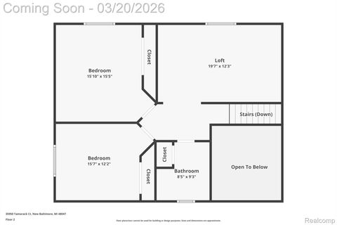 Tiny photo for 35950 Tamarack Court, New Baltimore City, MI 48047 (MLS # 20261016934)