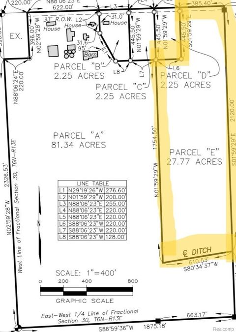0 Parcel E Almont Rd Berlin Township MI 48002