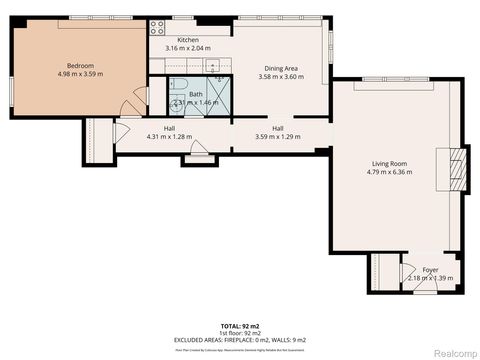 Tiny photo for 8120 E Jefferson Avenue #1B1, Detroit City, MI 48214 (MLS # 20261016065)