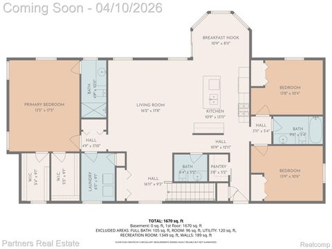 Tiny photo for 9148 Eva Lane, Conway Township, MI 48836 (MLS # 20261013467)