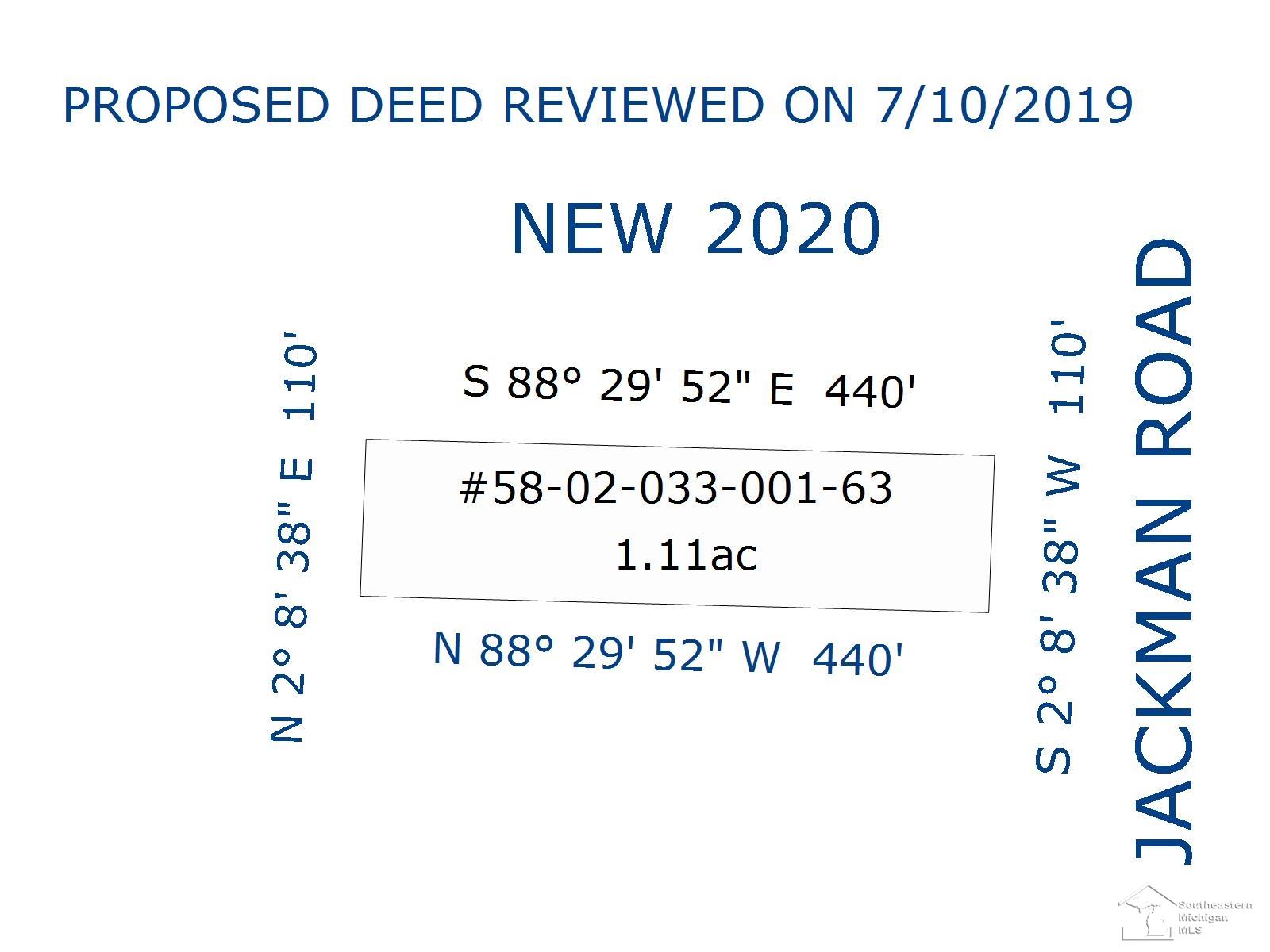 0 JACKMAN LOTS 1 AND 2 Road