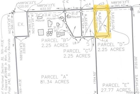 0 Parcel D Almont Rd Berlin Township MI 48002