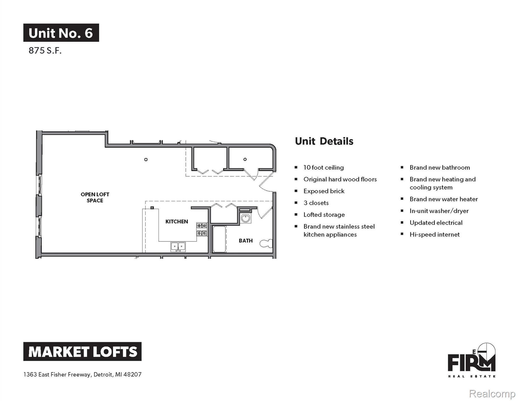 Detroit, Michigan 48207, United States, ,1 BathroomBathrooms,Residential,Active,19278