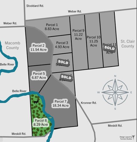 00 Meskill Rd, 4001 - 070, parcel 8 & 1001-000 Road Columbus Township MI 48063