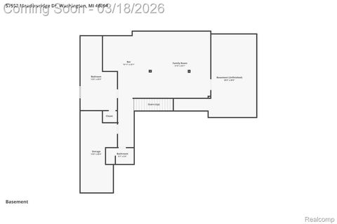 Tiny photo for 57553 Meadowridge Drive, Washington Township, MI 48094 (MLS # 20261011351)