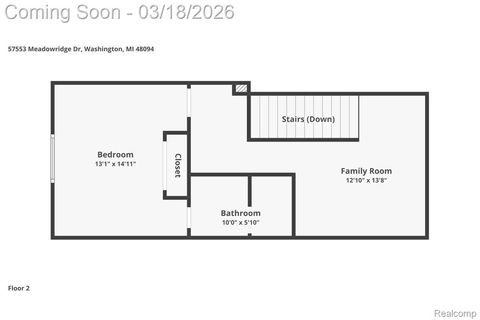 Tiny photo for 57553 Meadowridge Drive, Washington Township, MI 48094 (MLS # 20261011351)