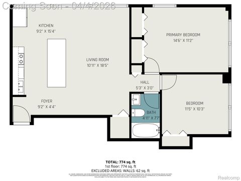 Tiny photo for 8900 E Jefferson Avenue #729, Detroit City, MI 48214 (MLS # 20261021679)