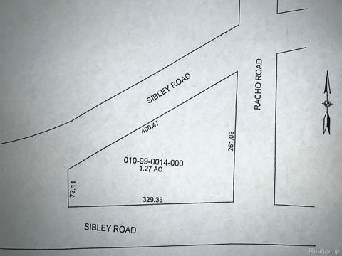 VACANT SIBLEY Road Brownstown Charter Township MI 48193