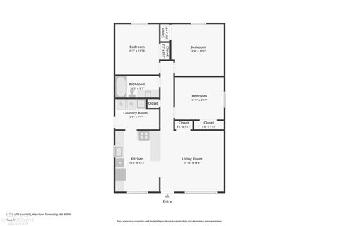 Tiny photo for 39476 Willmarth Street, Harrison Charter Township, MI 48045 (MLS # 58050201458)