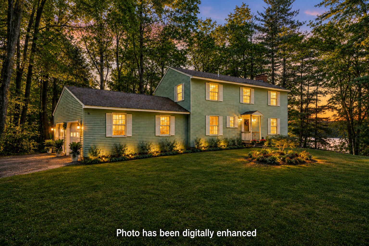 Exterior Virtually Enhanced Twilight