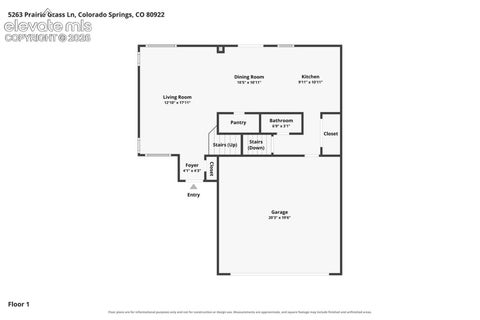 Tiny photo for 5263 Prairie Grass Lane, Colorado Springs, CO 80922 (MLS # 3458552)