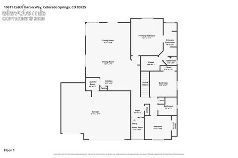 Tiny photo for 10611 Cattle Baron Way, Colorado Springs, CO 80925 (MLS # 5141374)