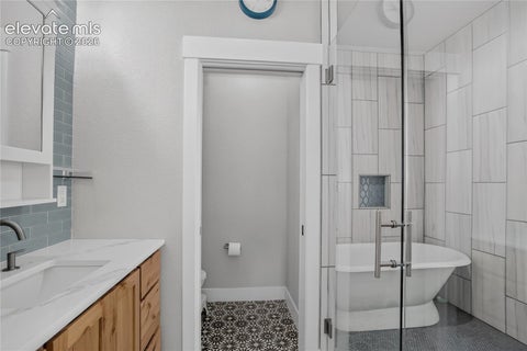 Tiny photo for 9920 Hodgen Road, Colorado Springs, CO 80908 (MLS # 9215206)
