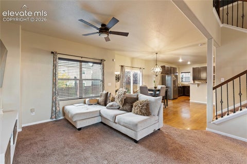 Tiny photo for 7886 Wagonwood Place, Colorado Springs, CO 80908 (MLS # 8632393)