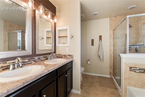 Tiny photo for 7886 Wagonwood Place, Colorado Springs, CO 80908 (MLS # 8632393)