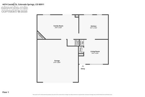 Tiny photo for 4474 Cassidy Street, Colorado Springs, CO 80911 (MLS # 6220663)