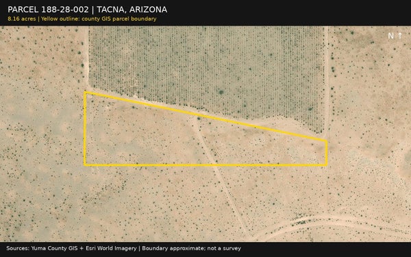 ADDRESS PRIVATE, TACNA, AZ  - Image e29bdd67cc6d9285c7f2baf29eb1bd41/2762025377