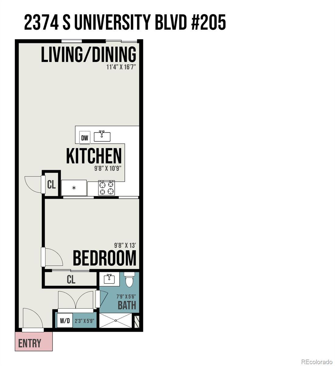 2374 S University Boulevard 205, Denver, CO, 80210 4 2374 S University Boulevard 205
