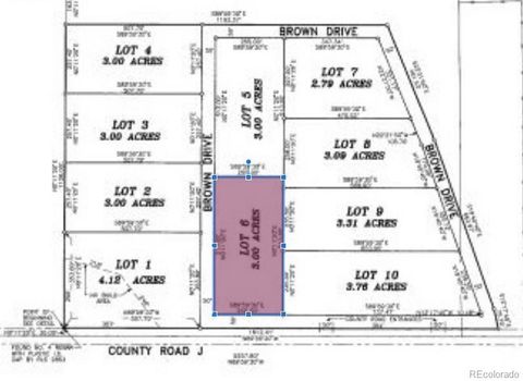 Brown, lot 6 Drive, Wiggins, CO 80654 - #: 6429856