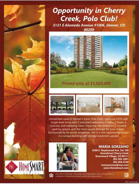 3131 E Alameda Avenue 1006 Denver CO 80209