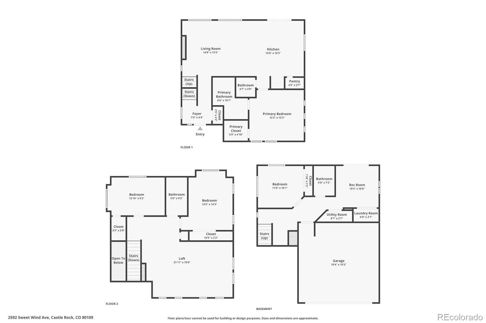 Castle Rock, Colorado 80109, United States, 4 Bedrooms Bedrooms, ,4 BathroomsBathrooms,Residential,Active,149442